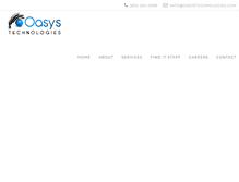 Tablet Screenshot of oasystechnologies.com